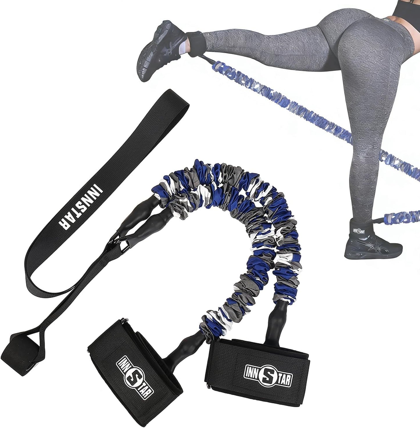 Adjustable Ankle Resistance Bands with Cuffs for Cable Machines - Premium Ankle Straps for Glute Workouts for Men and Women