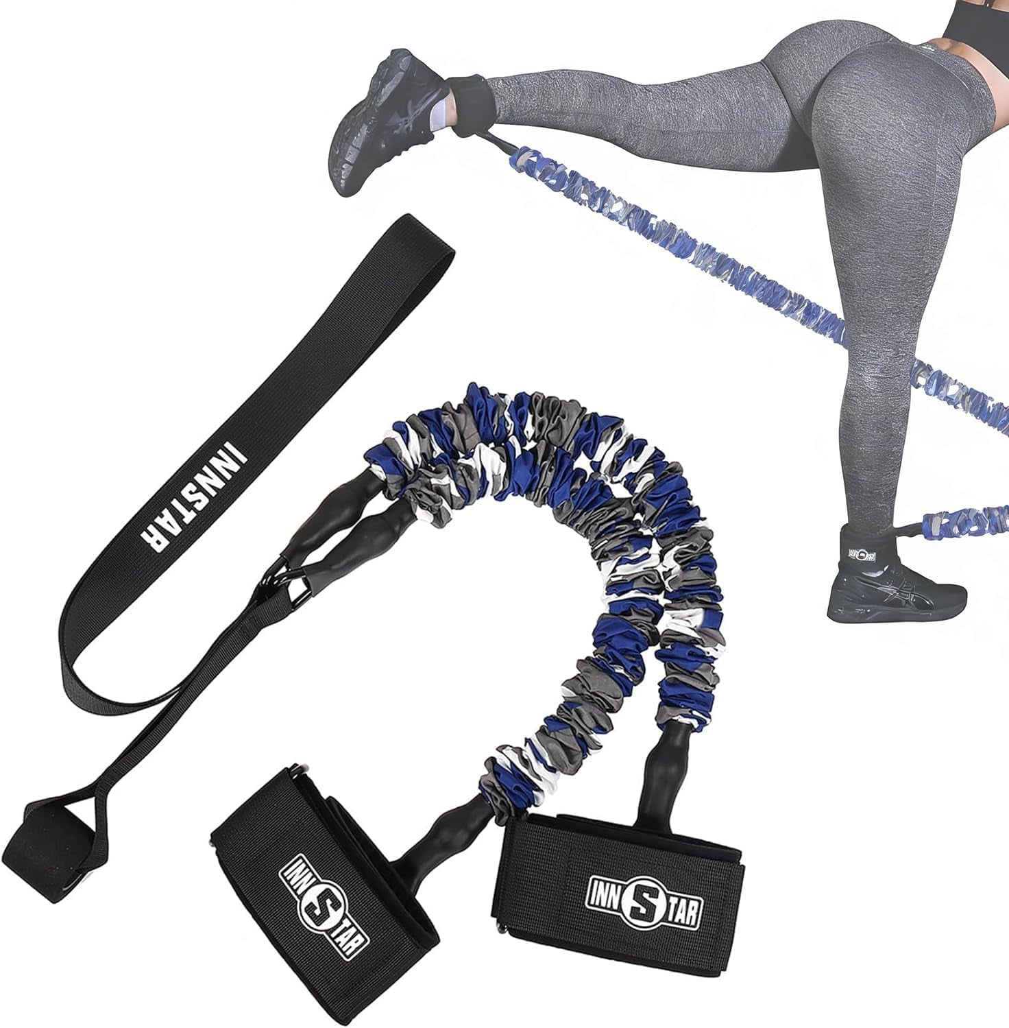 Adjustable Ankle Resistance Bands with Cuffs for Cable Machines - Premium Ankle Straps for Glute Workouts for Men and Women