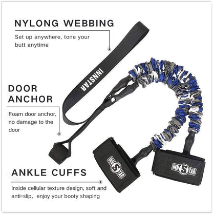 Adjustable Ankle Resistance Bands with Cuffs for Cable Machines - Premium Ankle Straps for Glute Workouts for Men and Women