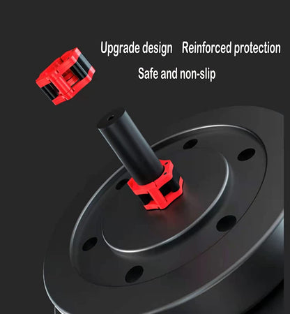 Olympic Barbell Clips - 2 Inch Durable Quick Release Collars for Weightlifting, Powerlifting, and Strength Training (Black)